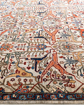 Serapi, One-of-a-Kind Hand-Knotted Area Rug  - Ivory, 8' 11" x 11' 9"