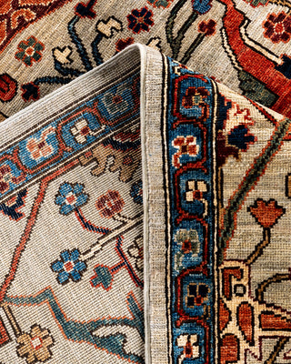 Serapi, One-of-a-Kind Hand-Knotted Area Rug  - Ivory, 8' 11" x 11' 9"