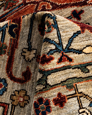 Serapi, One-of-a-Kind Hand-Knotted Area Rug  - Ivory, 8' 11" x 11' 9"