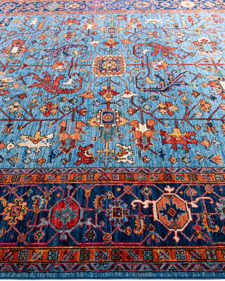 Serapi, One-of-a-Kind Hand-Knotted Area Rug  - Light Blue, 8' 2" x 9' 8"