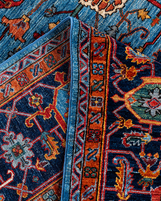 Serapi, One-of-a-Kind Hand-Knotted Area Rug  - Light Blue, 8' 2" x 9' 8"