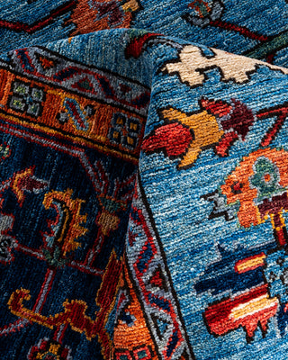 Serapi, One-of-a-Kind Hand-Knotted Area Rug  - Light Blue, 8' 2" x 9' 8"