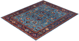 Serapi, One-of-a-Kind Hand-Knotted Area Rug  - Light Blue, 8' 2" x 9' 8"