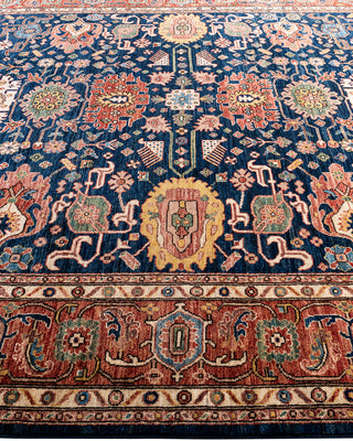 Serapi, One-of-a-Kind Hand-Knotted Area Rug  - Blue, 8' 1" x 9' 9"