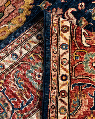 Serapi, One-of-a-Kind Hand-Knotted Area Rug  - Blue, 8' 1" x 9' 9"