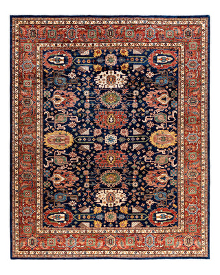 Serapi, One-of-a-Kind Hand-Knotted Area Rug  - Blue, 8' 1" x 9' 9"