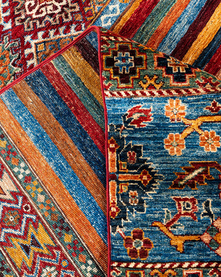Bohemian Tribal Wool Hand Knotted Red Area Rug 8' 3" x 10' 6"