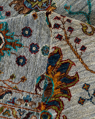 Bohemian Tribal Wool Hand Knotted Gray Area Rug 8' 3" x 10' 3"