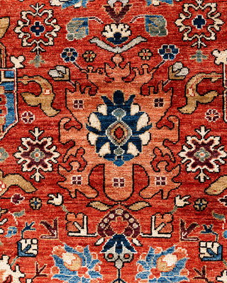 Traditional Serapi Wool Hand Knotted Red Area Rug 8' 10" x 11' 9"