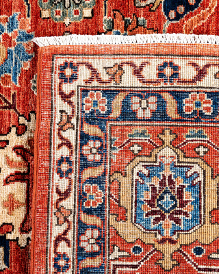 Traditional Serapi Wool Hand Knotted Red Area Rug 8' 10" x 11' 9"