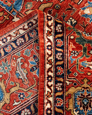 Traditional Serapi Wool Hand Knotted Red Area Rug 8' 10" x 11' 9"