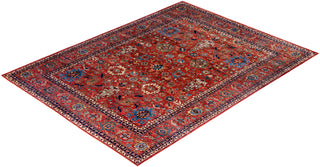 Traditional Serapi Wool Hand Knotted Red Area Rug 8' 10" x 11' 9"