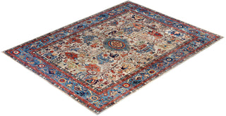 Traditional Serapi Wool Hand Knotted Beige Area Rug 9' 0" x 11' 8"