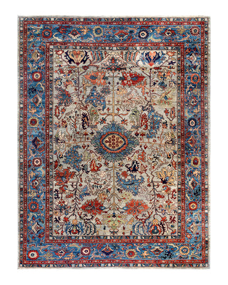 Traditional Serapi Wool Hand Knotted Beige Area Rug 9' 0" x 11' 8"