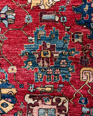 Traditional Serapi Wool Hand Knotted Pink Area Rug 9' 0" x 12' 1"