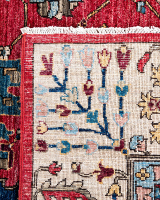 Traditional Serapi Wool Hand Knotted Pink Area Rug 9' 0" x 12' 1"