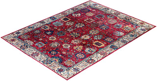 Traditional Serapi Wool Hand Knotted Pink Area Rug 9' 0" x 12' 1"