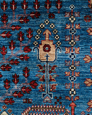 Traditional Serapi Wool Hand Knotted Light Blue Area Rug 9' 3" x 11' 10"