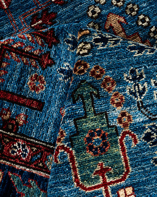 Traditional Serapi Wool Hand Knotted Light Blue Area Rug 9' 3" x 11' 10"