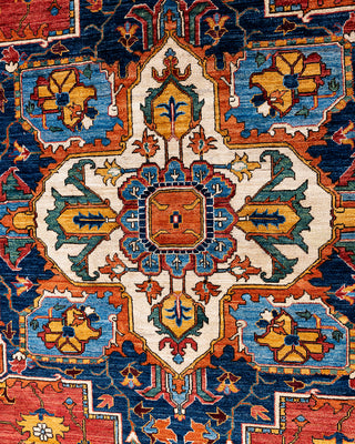 Traditional Serapi Wool Hand Knotted Red Area Rug 9' 1" x 11' 8"