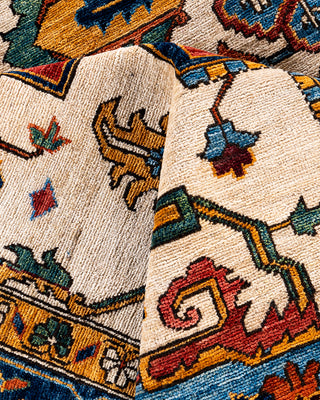 Traditional Serapi Wool Hand Knotted Red Area Rug 9' 1" x 11' 8"