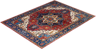 Traditional Serapi Wool Hand Knotted Red Area Rug 9' 1" x 11' 8"