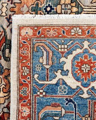 Traditional Serapi Wool Hand Knotted Gray Area Rug 9' 0" x 11' 9"