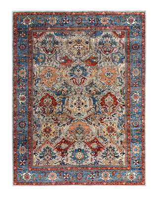 Traditional Serapi Wool Hand Knotted Gray Area Rug 9' 0" x 11' 9"