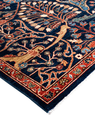 Traditional Serapi Wool Hand Knotted Blue Area Rug 9' 0" x 11' 10"