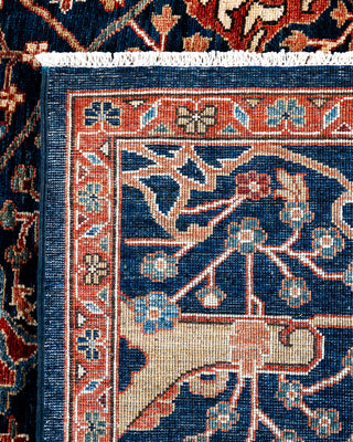 Traditional Serapi Wool Hand Knotted Blue Area Rug 9' 0" x 11' 10"