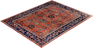 Traditional Serapi Wool Hand Knotted Red Area Rug 8' 11" x 11' 5"