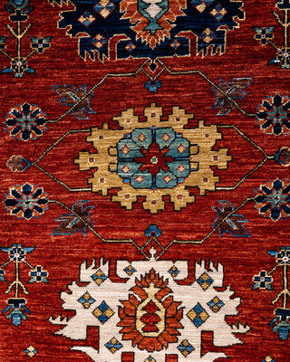 Traditional Serapi Wool Hand Knotted Red Area Rug 9' 0" x 11' 9"