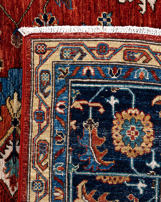 Traditional Serapi Wool Hand Knotted Red Area Rug 9' 0" x 11' 9"