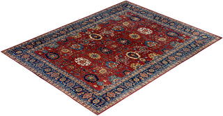 Traditional Serapi Wool Hand Knotted Red Area Rug 9' 0" x 11' 9"