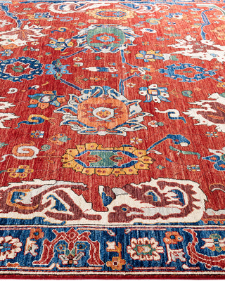 Traditional Serapi Wool Hand Knotted Red Area Rug 8' 2" x 9' 10"