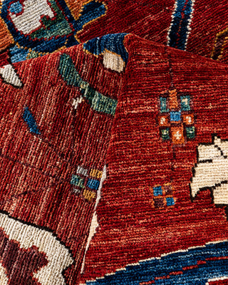 Traditional Serapi Wool Hand Knotted Red Area Rug 8' 2" x 9' 10"