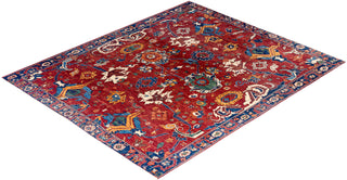 Traditional Serapi Wool Hand Knotted Red Area Rug 8' 2" x 9' 10"