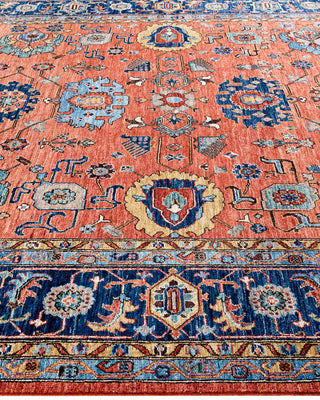 Traditional Serapi Wool Hand Knotted Orange Area Rug 8' 0" x 10' 7"