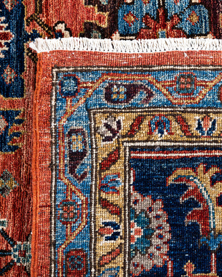 Traditional Serapi Wool Hand Knotted Orange Area Rug 8' 0" x 10' 7"