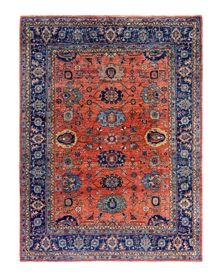 Traditional Serapi Wool Hand Knotted Orange Area Rug 8' 0" x 10' 7"