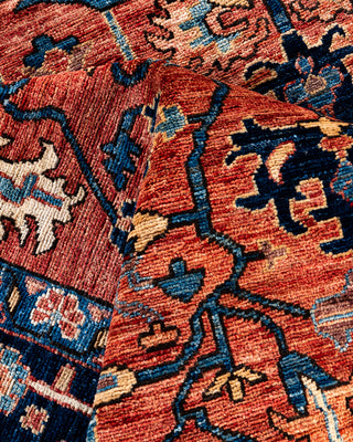Traditional Serapi Wool Hand Knotted Red Area Rug 8' 0" x 10' 0"