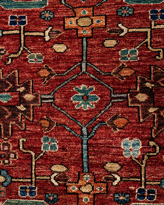 Traditional Serapi Wool Hand Knotted Red Area Rug 8' 1" x 9' 11"