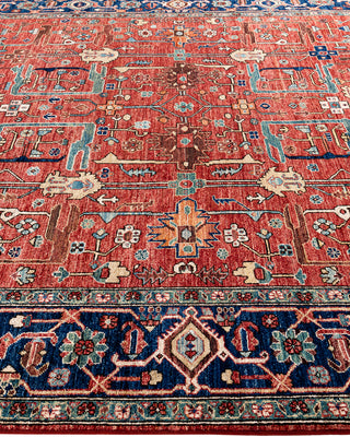 Traditional Serapi Wool Hand Knotted Red Area Rug 8' 1" x 9' 11"