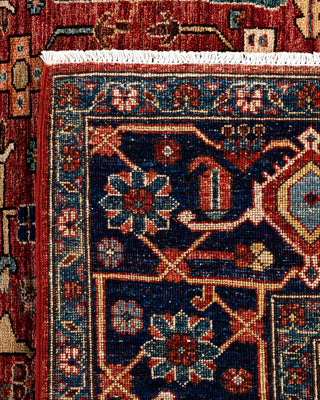 Traditional Serapi Wool Hand Knotted Red Area Rug 8' 1" x 9' 11"