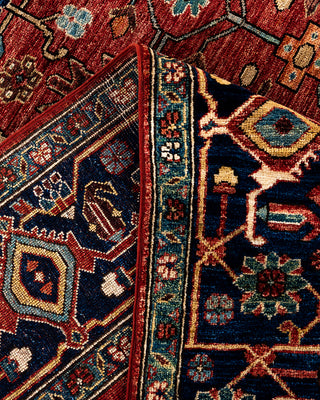 Traditional Serapi Wool Hand Knotted Red Area Rug 8' 1" x 9' 11"