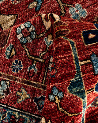 Traditional Serapi Wool Hand Knotted Red Area Rug 8' 1" x 9' 11"
