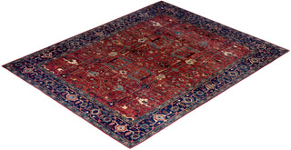 Traditional Serapi Wool Hand Knotted Red Area Rug 8' 1" x 9' 11"
