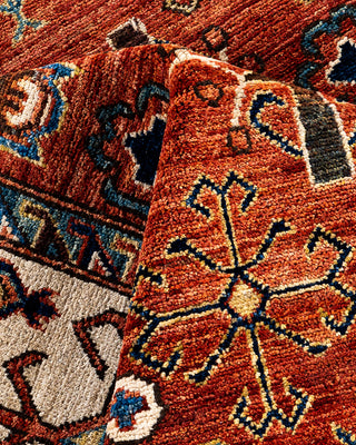 Traditional Serapi Wool Hand Knotted Red Area Rug 8' 2" x 10' 0"