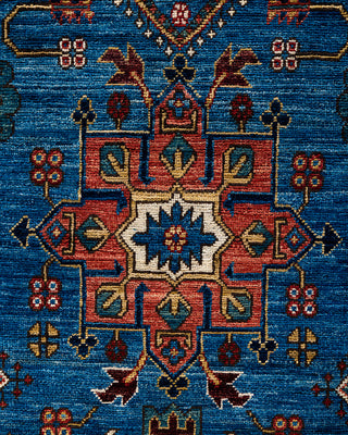 Traditional Serapi Wool Hand Knotted Light Blue Area Rug 8' 0" x 10' 3"