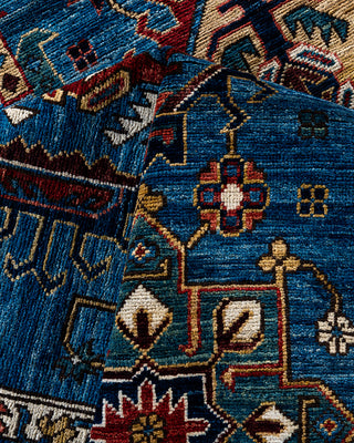 Traditional Serapi Wool Hand Knotted Light Blue Area Rug 8' 0" x 10' 3"